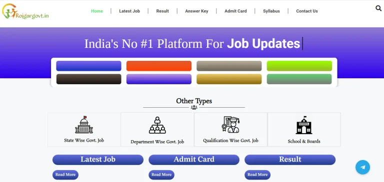 Govt. Job Website Design